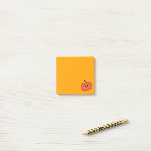 Pompoen Post-it® Notes (Op bureau)