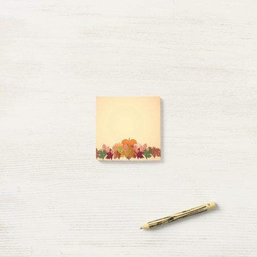 pompoen post-it® notes (Op bureau)