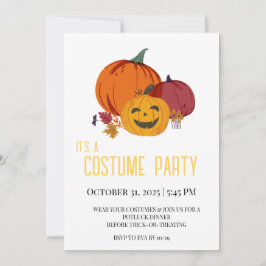 Pompoen praat over uitnodiging