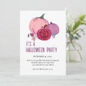 Pompoen praat over uitnodiging (Staand voorkant)