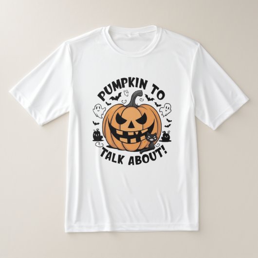 Pompoen praten over Halloween T-shirt (Laagn)