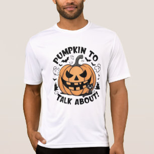 Pompoen praten over Halloween T-shirt