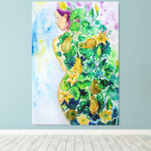 Pompoen Prinses Schilderij Canvas - Schilderen Afdruk (Insitu (Houten vloer))