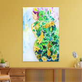 Pompoen Prinses Schilderij Canvas - Schilderij Afdruk (Insitu (Woonkamer))