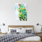 Pompoen Prinses Schilderij Canvas - Schilderij Afdruk (Insitu (Slaapkamer))