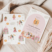 Pompoen Prinses Verjaardagsfeest Uitnodiging