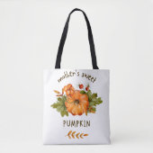 Pompoen Print canvas tas (Voorkant)
