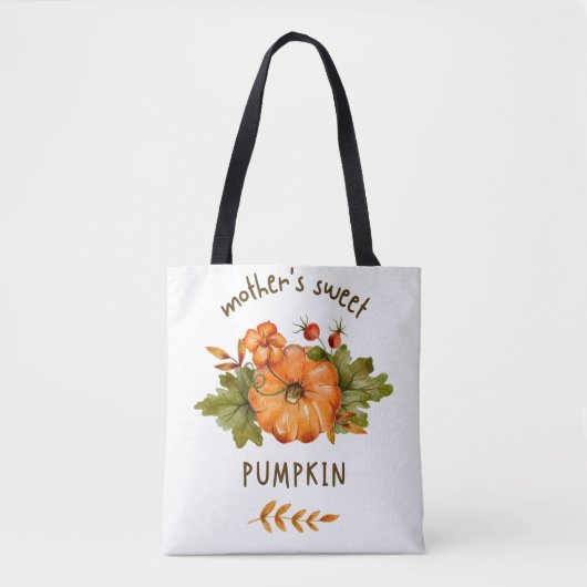 Pompoen Print canvas tas (Voorkant)