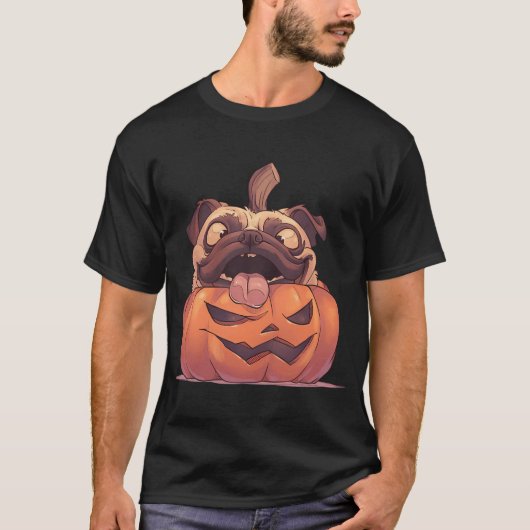 Pompoen Puggie T-shirt (Voorkant)