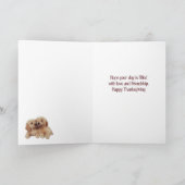 Pompoen Puppies - Vrachtwagen - Thanksgiving Kaart (Binnen)