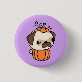 Pompoen Puppy Ronde Button 3,2 Cm