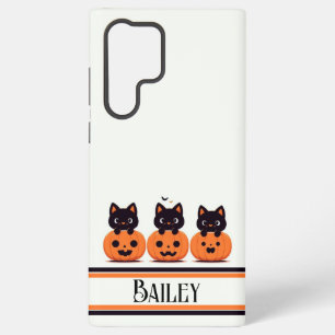 Pompoen Purrfectie Samsung Galaxy Hoesje