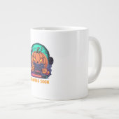 Pompoen Quest Gamer Laadontwerp Grote Koffiekop (Voorkant rechts)