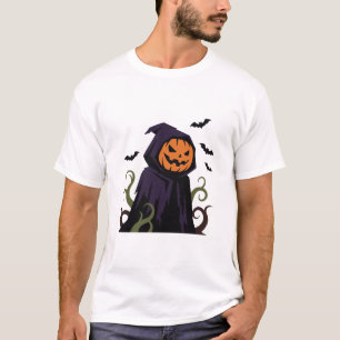 Pompoen Reaper Halloween T-shirt
