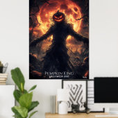 Pompoen Reaper Ontwaakt Halloween Poster (Thuiskantoor)