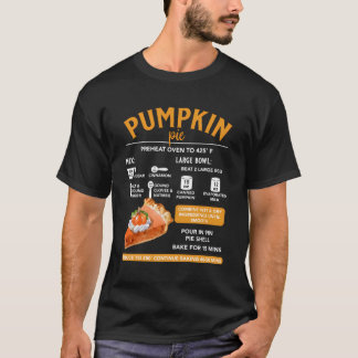 Pompoen Recepten Kookboek Thanksgiving Familie Din T-shirt