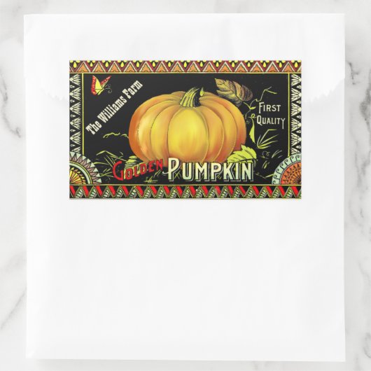 pompoen reclame inblikken Sticker (Tas)