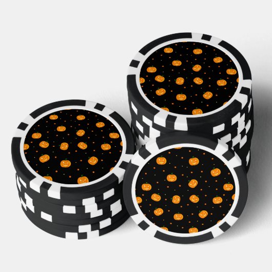 Pompoen Regen Poker Chips (Opstapeling)
