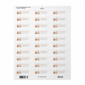 Pompoen retouradreslabel etiket (Full Sheet)