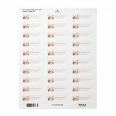 Pompoen retouradreslabel etiket (Full Sheet)