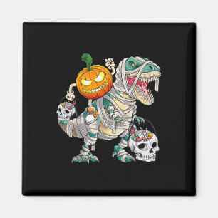 Pompoen Rijden Mummy Dinosaurus Trex Halloween Fun Magneet