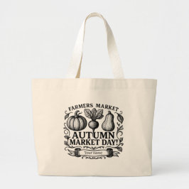Pompoen, Rode biet & Pompoen Herfst! Gepersonalise Grote Tote Bag