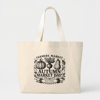 Pompoen, Rode biet & Pompoen Herfst! Gepersonalise Grote Tote Bag