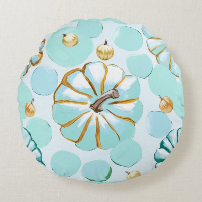 pompoen rond kussen (Voorkant)