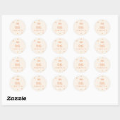 Pompoen Ronde Sticker (Vel)