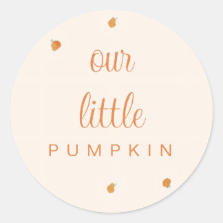 Pompoen Ronde Sticker