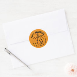 pompoen ronde sticker