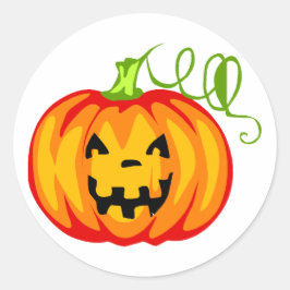 pompoen ronde sticker