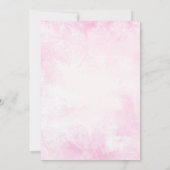 Pompoen Roze Goud Herfst Meisje Baby shower Kaart (Achterkant)