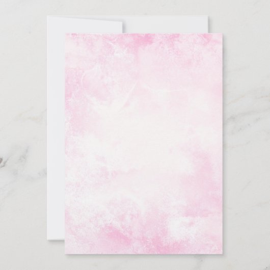 Pompoen Roze Goud Herfst Meisje Baby shower Kaart (Achterkant)