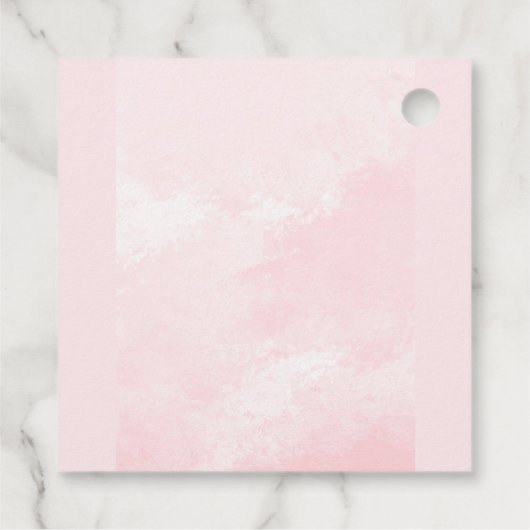 Pompoen Roze & Goud Meisje Bloemen Herfst 2e Verja Bedankjes Labels (Achterkant)