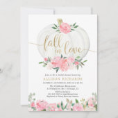 Pompoen roze gouden herfst in liefde vrijgezellenf kaart (Voorkant)