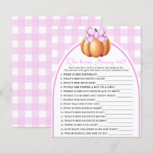 Pompoen roze strik - Wie kent mama het beste