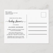 Pompoen roze Waterverf Baby Meisje Virtual Shower Uitnodiging Briefkaart