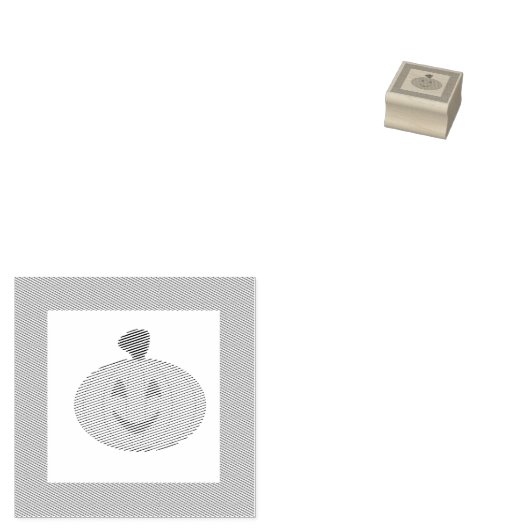 pompoen rubberstempel (Gestempeld)