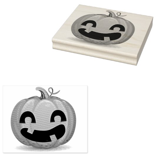 Pompoen Rubberstempel (Gestempeld)
