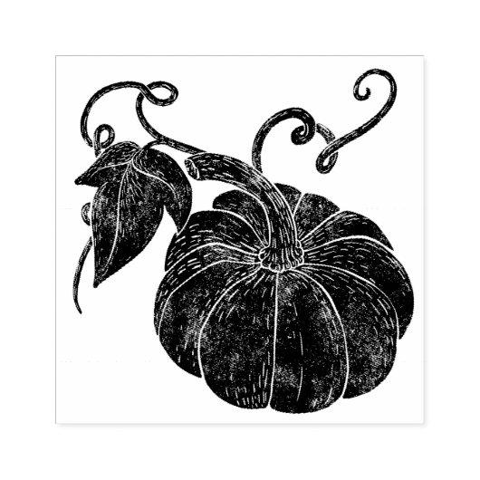 pompoen rubberstempel (Afrduk)