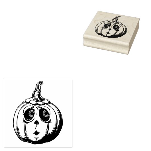 Pompoen Rubberstempel (Gestempeld)