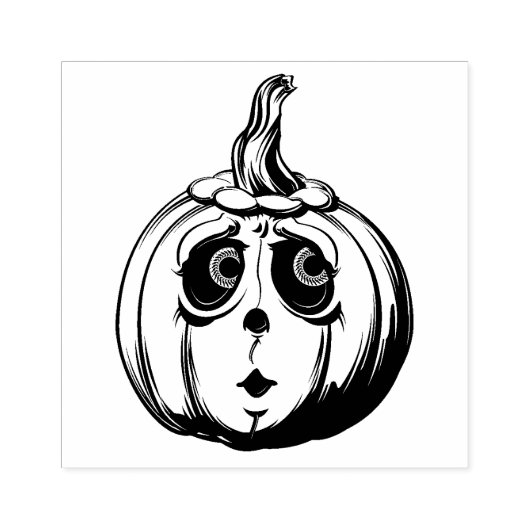 Pompoen Rubberstempel (Afrduk)