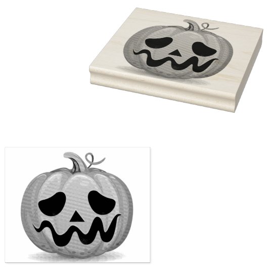 pompoen rubberstempel (Gestempeld)