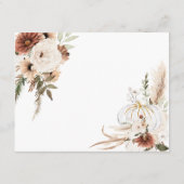 Pompoen Rustic Boho Herfst In Love Advies voor Mam Informatiekaartje (Achterkant)