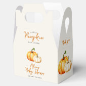 Pompoen Rustic Herfst Baby shower Bedankdoosjes (Geopend)