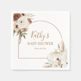 Pompoen Rustieke Bloemen Boho Boog Herfst In Love  Servet