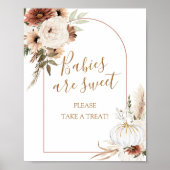 Pompoen Rustieke Boho Herfst In Love Baby's Zijn Z Poster (Voorkant)