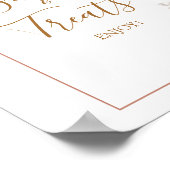 Pompoen Rustieke Boho Herfst In Love Sweet & Treat Poster (Hoek)