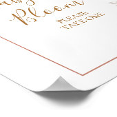 Pompoen Rustieke Boho Herfst Verliefd Baby in Bloo Poster (Hoek)